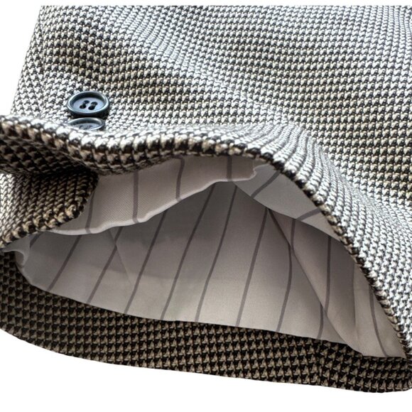 Gianfranco Ruffini Mens Houndstooth Blazer Size 40R Wool Blend Made In Colombia - Picture 8 of 12